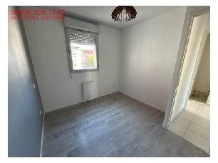 Chambre sur espace intérieur
